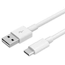 WSOKO Original Usb Type-C Cable For Samsung Galaxy A20S,A21,A21S,A30 Usb Cable Like Type-C Cable|C-Type Charger Cable|Type-C Data Sync Cable|Type C To Usb-A Cable (White)