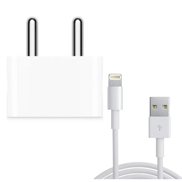 Apple iPhone 6S Mobile Charger With Lightning To Usb Charge and Data Sync Lightning Cable 1M White