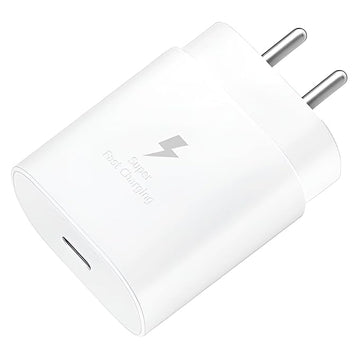 25W Type C Charger for Samsung A35/M35/A55/M55/F05/M15, F15/A15/A14/M14/F14/A34/M34/F34/S24 Ultra, S23/S23 fe/S21 fe 5G/Z fold/flip/6/5/4/3, Galaxy Tab Super Fast Wall USB C to C Charge Adapter, White