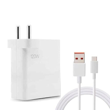 WSOKO Original 120W Charger Compatible with Redmi Note 12 Series, Mi 11, Mi 11T & Mi 12pro,(Cable & Adapter)