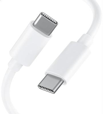 WSOKO USB Type C to Type C Cable, 65W fast charging for iPhone 15/16, Samsung phones, Laptops and Smartphones, White (only Cable)