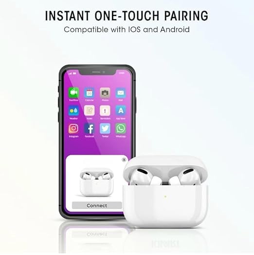 WSOKO Eirbuds pro 2nd Generation with (C-Type) Charging Case (White) TWS in-Ear Earphone | Bluetooth 5.3, Mic & | Earbuds True Wireless in Ear Headset | Active Noise Cancellation