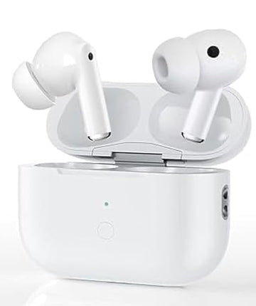 WAOKO Airbuds pro 2nd Generation with (C-Type) Charging Case (White) TWS in-Ear Earphone | Bluetooth 5.3, Mic & | Earbuds True Wireless in Ear Headset | Active Noise Cancellation pro