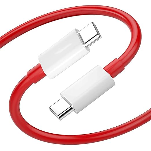 WSOKO 100W C to Type-C Fast Charging Cable for One Plus – Original 1M Warp Charge Wire, Compatible with One-Plus 11R, 8T, Nord, Mobile, Red Ultra Data Sync Charger Cord (10A, 80W/100W Watt)