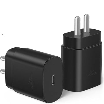 Samsung 25W Type C-C Charger Black (Adapter With Cable)
