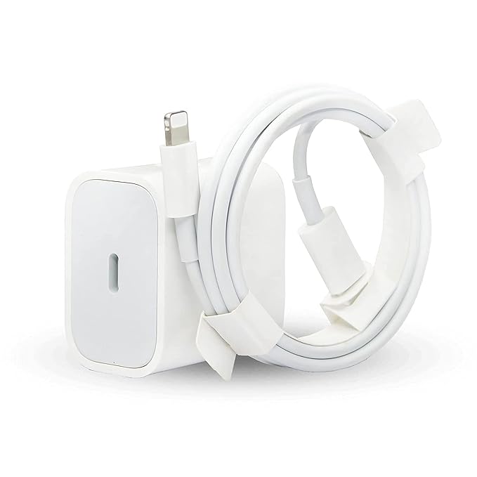 20W Original Charger with Lightning Cable Compatible with iPhone 14/14Plus/14Pro/14 Pro max 13/13Pro/13Pro max 12/12Pro/12/11/X/Xr Series (MFi-Certified)