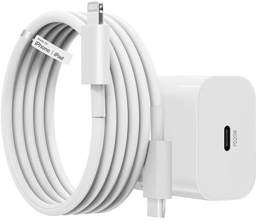 WSOKO 20W Original Charger with Lightning Cable Compatible with iPhone 14/14Plus/14Pro/14 Pro max 13/13Pro/13Pro max 12/12Pro/12/11/X/Xr Series (MFi-Certified)