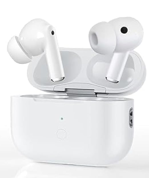 Airbuds pro 2nd Generation with (C-Type) Charging Case (White) TWS in-Ear Earphone | Bluetooth 5.3, Mic & | Earbuds True Wireless in Ear Headset | Active Noise Cancellation pro