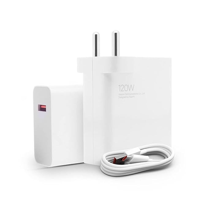 Mi Xiaomi Original 120W Hyper Charge Adapter with 6A Cable - Fast Charging for Mobile, Laptop & MacBook with 20 Safety certifications | Universal Compatibility | Efficient Power Delivery (White)