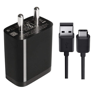 Siwi 18W Fast Charger with 1m USB Type-C Cable – Compatible with Xiaomi Redmi Note 7 Pro & More (Black)