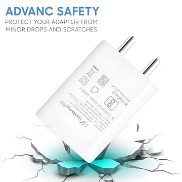 Original 44W Flash Charger Compatible for Vivo V25 5g/v23 5g/v23 E 5g/v23pro 5g/y35/y75/y73/v25/v23/v325e/v21/v21 Pro Fast Charging for Your Devices Vivo Only Adapter (White)