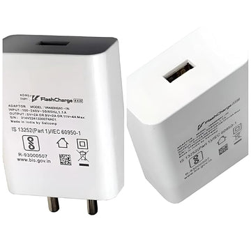 WSOKO Original 44W Flash Charger Compatible for Vivo V25 5g/v23 5g/v23 E 5g/v23pro 5g/y35/y75/y73/v25/v23/v325e/v21/v21 Pro Fast Charging for Your Devices Vivo Only Adapter (White)