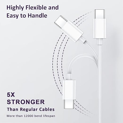 USB A to Type C 65W Fast Charger 480 Mbps Data Cable Compatible for iPhone 15, 15 Pro, 15 Pro Max, 15 Plus, Apple CarPlay, Galaxy S25 Ultra,S24, S23,S20, S21, S22 (3 FT Pack of 1, Grey)