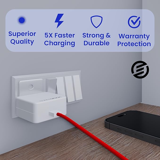 WSOKO SUPERVOOC 65W Power Adapter & Cable - Ultra-Fast 65W Charger for OnePlus | Compatible with OnePlus, Realme, Oppo, Vivo, Iqoo & Other Smartphones, Supporting Dash, Warp, Vooc, SuperVooc Protocols