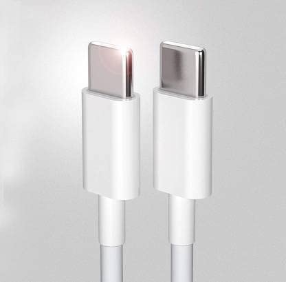 WSOKO Original Super Fast Charging C to C Cable 25W PD Compatible with Samsung M51, M42, F23 5G, M53, M52, M33, M14, M04, M13, F14, F04, A73, A54, A34, S24 Ultra, S24+, S23 Ultra, S23+, S22, S21 FE White