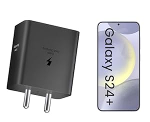 WSOKO 45W Super Fast Charger Compatible with Samsung Galaxy S24/S23/S22/S21/S20 (Ultra/Plus/Fe), Note 20/20+/10(All Series), Z Fold/Flip/S/A/F/M Series | Type C PD 3.0 Charger Adapter,Black