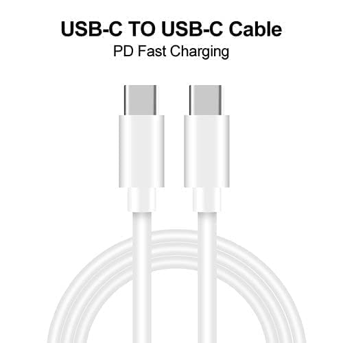45W Super Fast Charger with Type-C Cable – Compatible with Samsung Galaxy S22 Ultra/S21 Plus/Note 20 Ultra/S20 Series – White