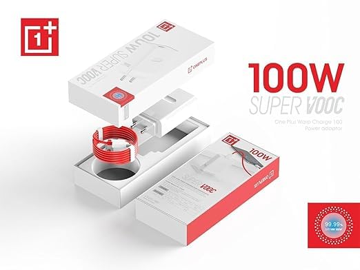 OnePlus Original 100W SUPERVOOC Fast Charger with USB Type-C Cable – Ultra Power Adapter for Rapid Charging