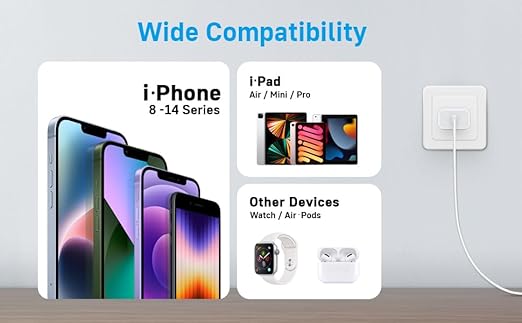 USB C Cable to Lightning-20W Original [Apple-MFi Certified] Fast Charger Cable Power Charging Cord Compatible with iPhone 14/13/12/12 PRO Max/12/11/11PRO/XS/Max/XR/X/8/iPad (HB-AL6A013)