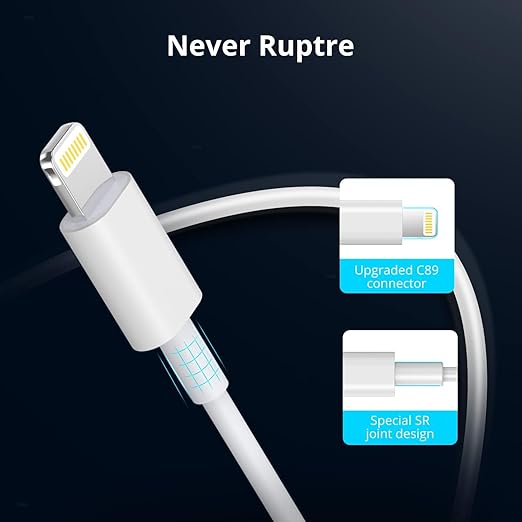 WSOKO USB C Cable to Lightning-20W Original [Apple-MFi Certified] Fast Charger Cable Power Charging Cord Compatible with iPhone 14/13/12/12 PRO Max/12/11/11PRO/XS/Max/XR/X/8/iPad (HB-AL6A013)