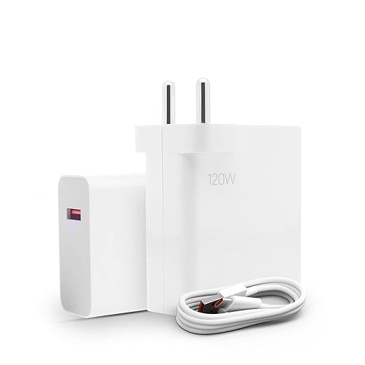 WSOKO Original 120W Charger Compatible with Redmi Note 12 Series, Mi 11, Mi 11T & Mi 12pro,(Cable & Adapter)