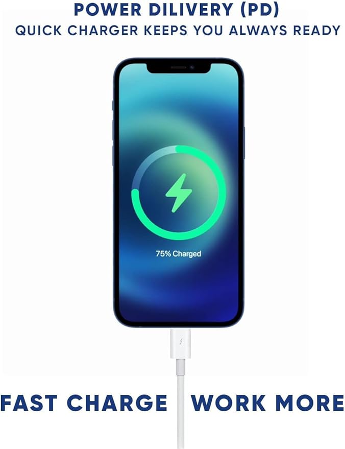 WSOKO Original 20W Charger Type C Adapter for iPhone 16/16Plus/16 Pro/16 Pro,Max /15/15 Plus/15 Pro/15 Pro Max, iPhone 14/13/12/11/Series with PD 3.0 USB-C 20 Watt Fast Charging Adaptor BIS Certified